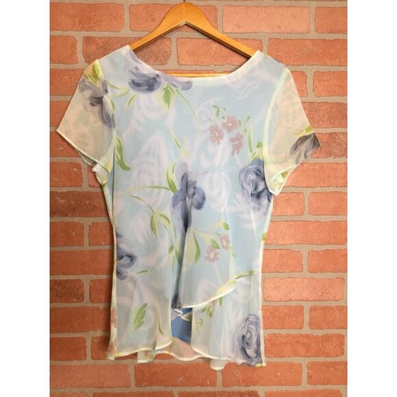 Periwinkle Womens Fairy Top & Skirt Set Floral Layered Sheer Size 12 - Picture 4 of 15